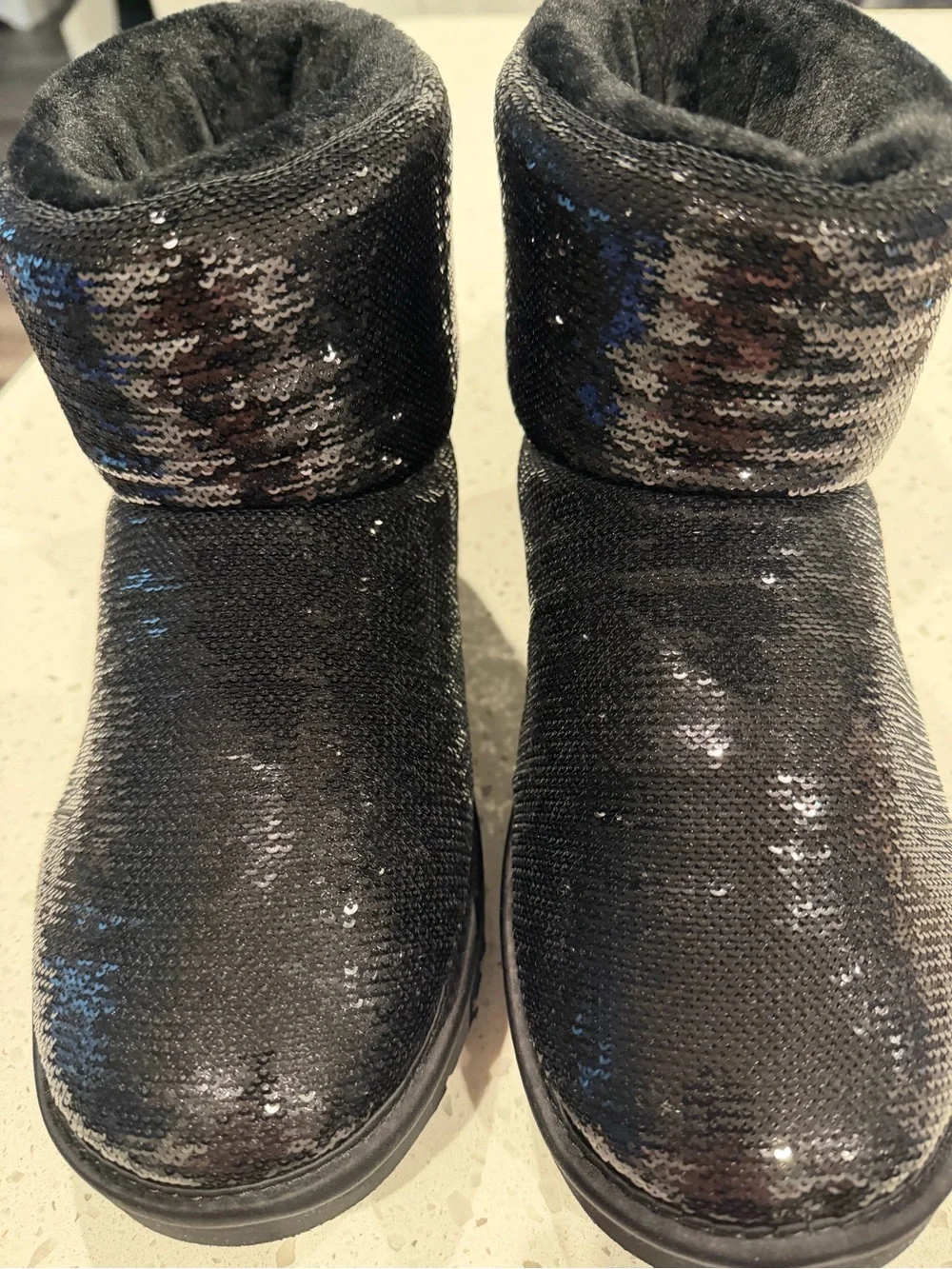 UGG Classic mini mirror ball boot